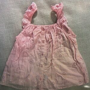 Pink Eyelet Kids Camisole